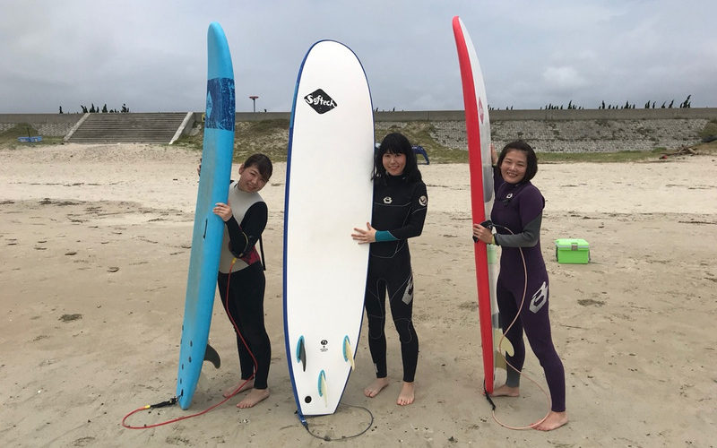 サーフィンに行こう～～　20190629 東京からのお客様も 体験　サーフィン　スクール