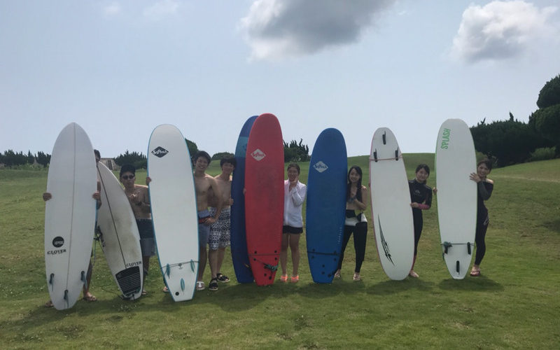サーフィンに行こう〜〜 20190803 会社の同期のメンバーさんたち　体験　サーフィン　スクール