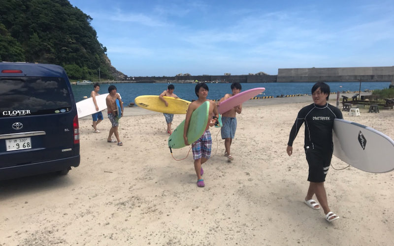 サーフィンに行こう～～　　　20190813 日本海～～day3 サーフィンスクール