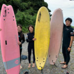 サーフィンに行こう～～　20200725 　晴れの日本海　サーフィンスクール